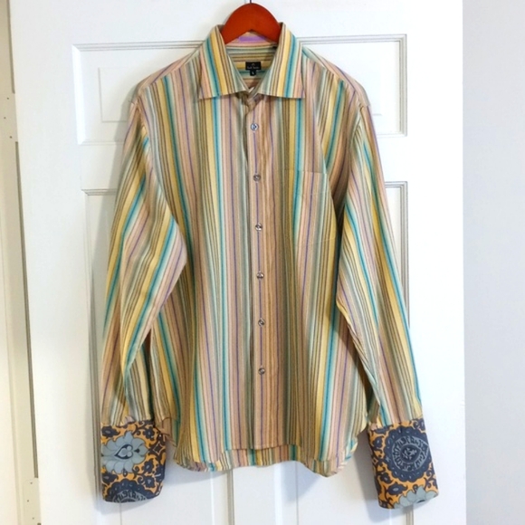 Paul Smith Other - 🌞Paul Smith🌞 - Yellow/Multi Stripe L/S Button Down